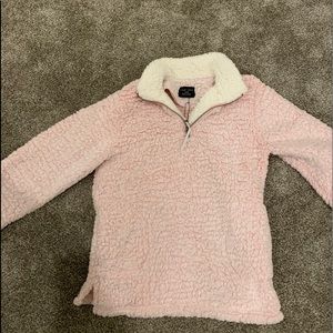 Cute pink fuzzy pullover